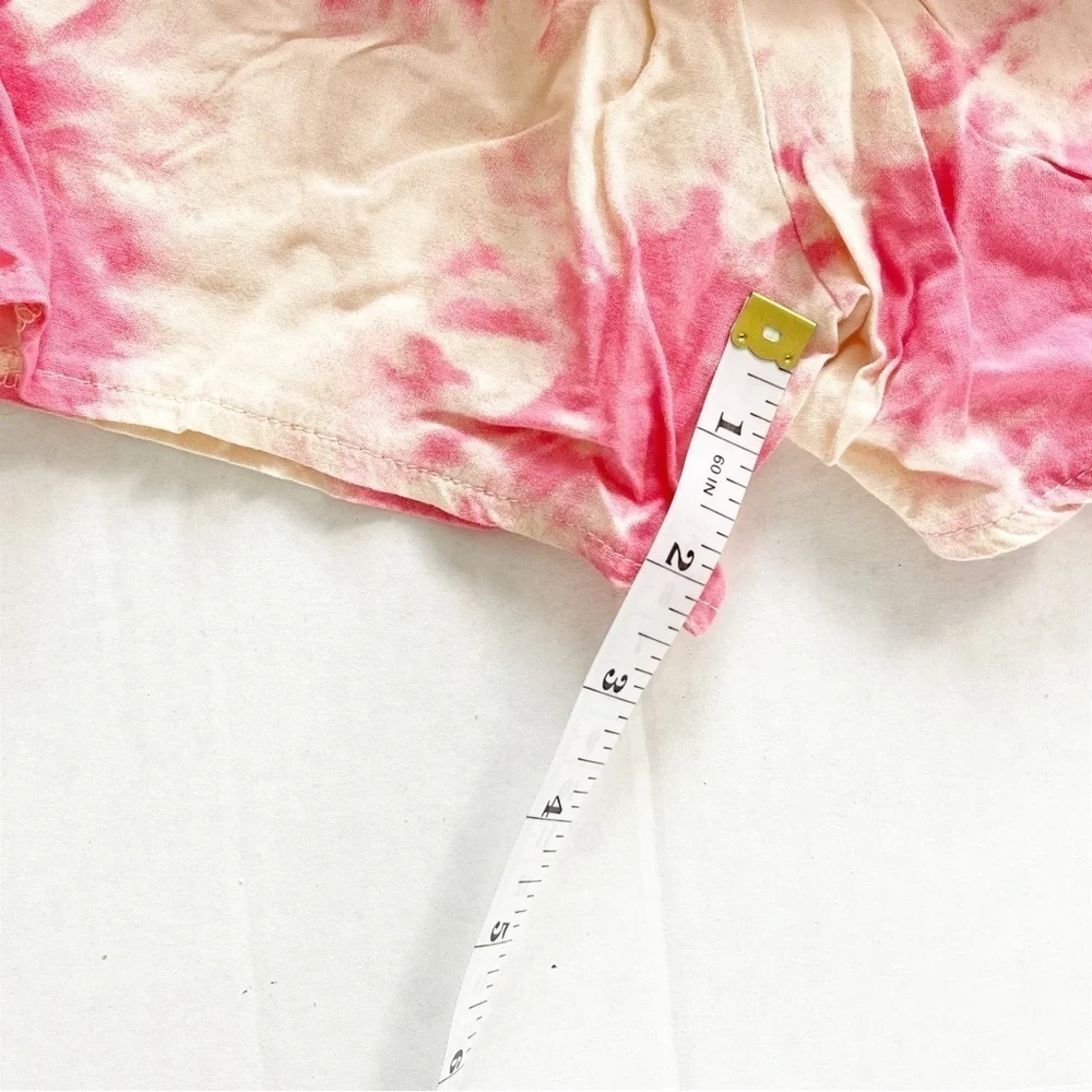 BCBG Girls Girl's Printed Tie Dye Challis Romper - Size 16